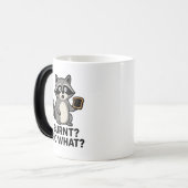Magic Raccoon Toast Mug – Heat Reveal Cute Animal  Verwandlungstasse (Vorderseite Links)