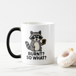 Magic Raccoon Toast Mug – Heat Reveal Cute Animal  Verwandlungstasse