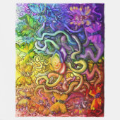 Magic Rainbow Fleece Blanket (Vorderseite)