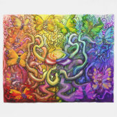 Magic Rainbow Fleece Blanket (Vorderseite (Horizontal))