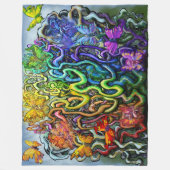 Magic Rainbow Fleece Blanket (Vorderseite)
