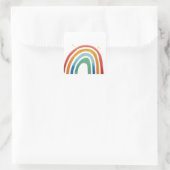 Magic Rainbow Quadratischer Aufkleber (Tasche)