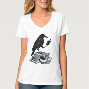 Magic Raven mit akademischen Büchern T-Shirt