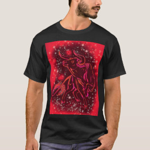 Magic Red Bull Running T - Shirt Starry Night