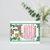 Magic Rentier Food Postkarte (Stehend Vorderseite)