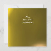 MAGIC RINGS, MONOGRAM-Edelstein gelb Einladung (Rückseite)