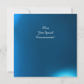 MAGIC RINGS,MONOGRAM-Juwel blaues Eis Einladung (Rückseite)