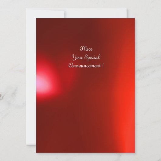 MAGIC RINGS ,MONOGRAM Perchester Rot Einladung (Rückseite)