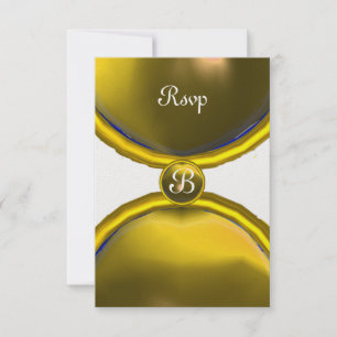 MAGIC RINGS, MONOGRAMM-uAwg Edelsteineis Einladung