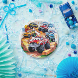Magic Road Monster Truck Birthday Pappteller