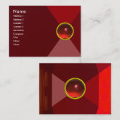 MAGIC RUBY , leuchtend leuchtendes Rot Visitenkarte (Vorne/Hinten)