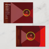 MAGIC RUBY , leuchtend leuchtendes Rot Visitenkarte (Vorne/Hinten)