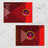 MAGIC RUBY , leuchtend rosa Visitenkarte (Vorne/Hinten)