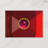 MAGIC RUBY , leuchtend rosa Visitenkarte (Rückseite)