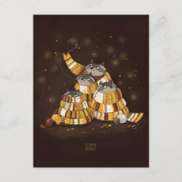 Magic Scarf von Alexandra Dikaia Postkarte