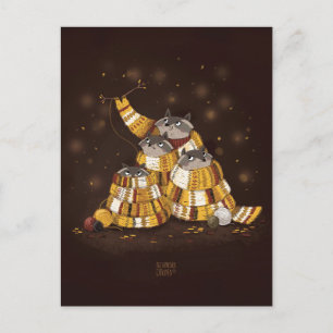 Magic Scarf von Alexandra Dikaia Postkarte