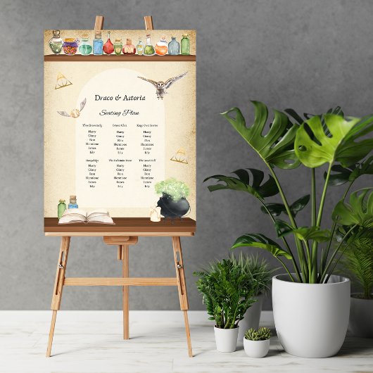 Magic School Wizard Party Benutzerdefiniertes Will Poster