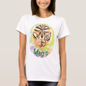 Magic Shaman Face Magier Verzauberer Art T - Shirt (Vorderseite)