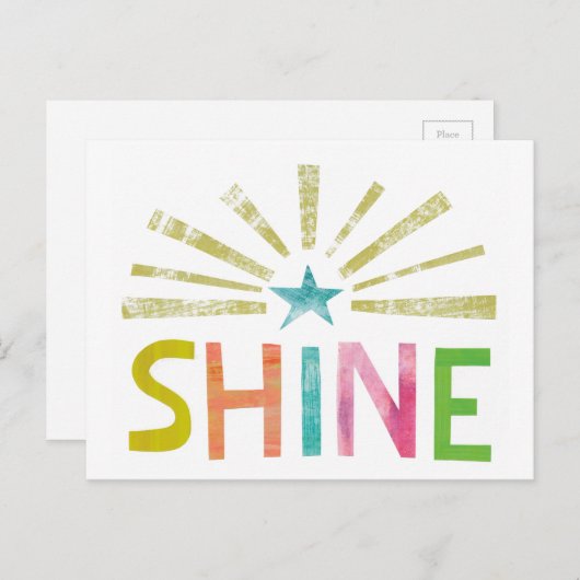 Magic Shine Postkarte (Vorne/Hinten)