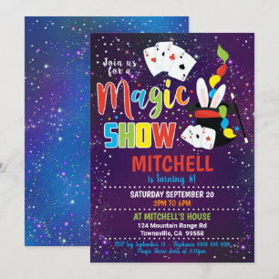 Magic Show Birthday Einladung Magic Einladung