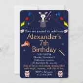 Magic Show Birthday Einladung Party für Magier (Vorderseite)