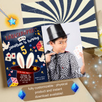 Magic Show Birthday Party Einladung Custom Image