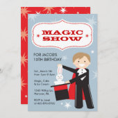 Magic Show Birthday Party Einladungen (Vorne/Hinten)