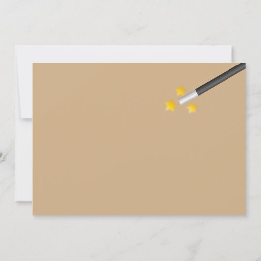 Magic Show Birthday Party Einladungen (Rückseite)