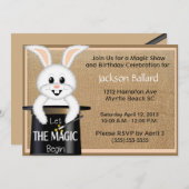 Magic Show Birthday Party Einladungen (Vorne/Hinten)