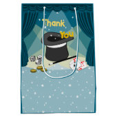 Magic Show Blue Vielen Dank Mittlere Geschenktüte (Rückseite)