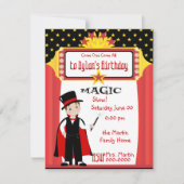 Magic Show Einladung (Vorderseite)