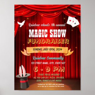 Magic Show Event Flyer Poster Vorlage