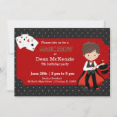 Magic Show Geburtstagsparty Einladung (Vorderseite)