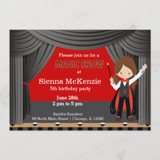 Magic Show Geburtstagsparty Einladung