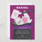 Magic Show Geburtstagsparty Einladung (Vorderseite)