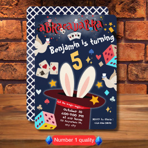 Magic Show Geburtstagsparty Einladung für Kinder