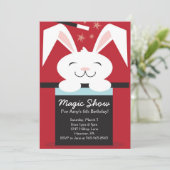 Magic Show Geburtstagsparty Einladungen (Stehend Vorderseite)