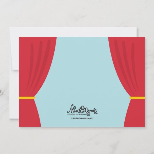 Magic Show Geburtstagsparty Einladungen (Rückseite)