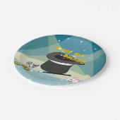 Magic Show Happy 8. Geburtstag Kinder Party Pappteller (Schrägansicht)