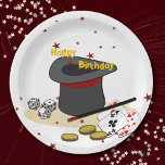 Magic Show Happy Birthday Kids Party Pappteller<br><div class="desc">Magic Show Birthday Kids Party Paper Teller mit roten Sternen 🖹 Einfügen Sie Ihren Text 🎨 Bearbeiten Elementfarbe 📧 Fragen nach einem benutzerdefinierten Design beatecisse@kbmd3signs.com Besuchen Sie für Tipps und Ideen zu Farbe,  Kunst und Dekoration,  www.KBMD3signs.com</div>