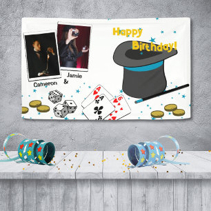 Magic Show Joint Celebration Happy Birthday Namen Banner