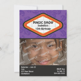 Magic Show Marquee Geburtstagsparty Einladung