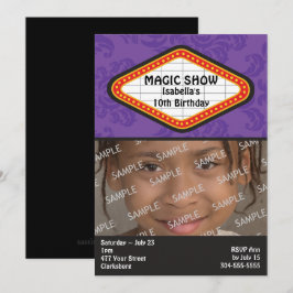 Magic Show Marquee Geburtstagsparty Einladung