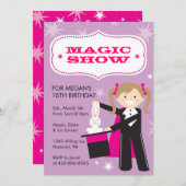 Magic Show-Party Einladungen (Vorne/Hinten)
