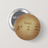 Magic Siegel Angel Sachiel Schutzzauber Charms Button (Vorne & Hinten)