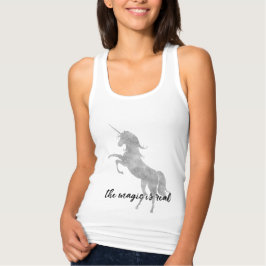 Magic Silver Unicorn Tank Top