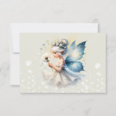 Magic Small Fairy Silhouette Kindergeburtstag Dankeskarte (Rückseite)