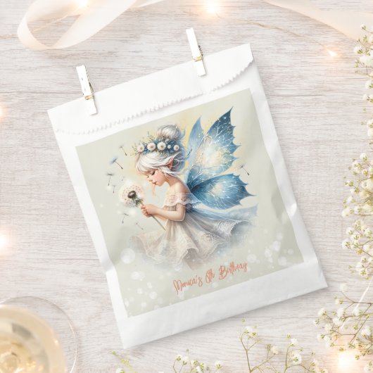 Magic Small Fairy Silhouette Kindergeburtstag Geschenktütchen (Ausgeschnitten)