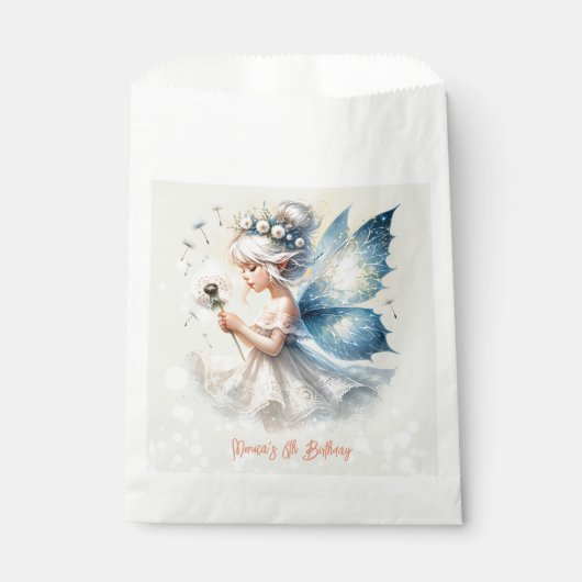 Magic Small Fairy Silhouette Kindergeburtstag Geschenktütchen (Vorderseite)