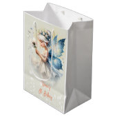 Magic Small Fairy Silhouette Kindergeburtstag Mittlere Geschenktüte (Vorderseite Schrägansicht)